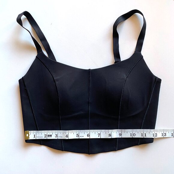 Offline by Aerie Longline Corset Sports Top Size S Black - Picture 5 of 6